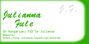 julianna fule business card